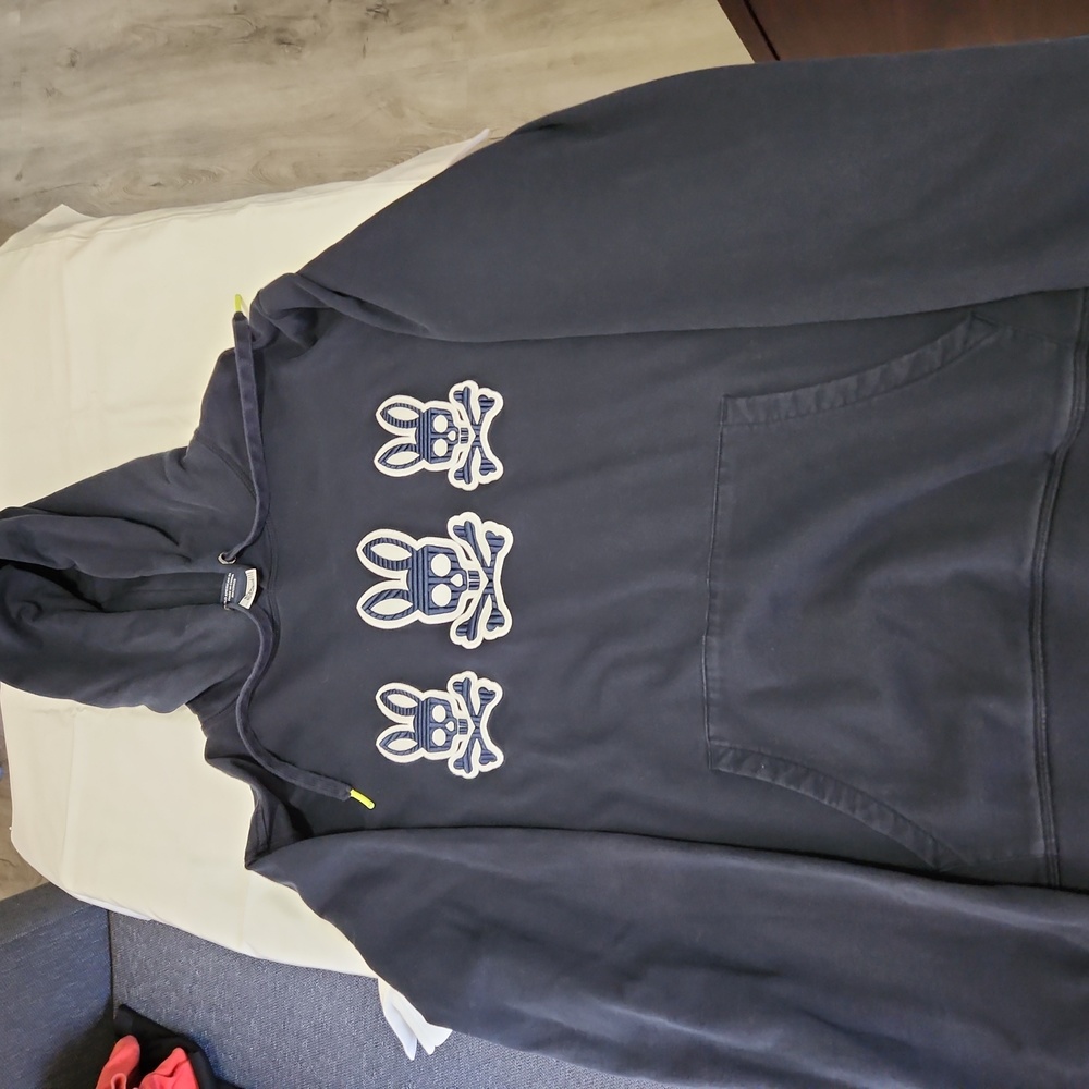 Psycho Bunny - Navy Blue hoodie - size xxl